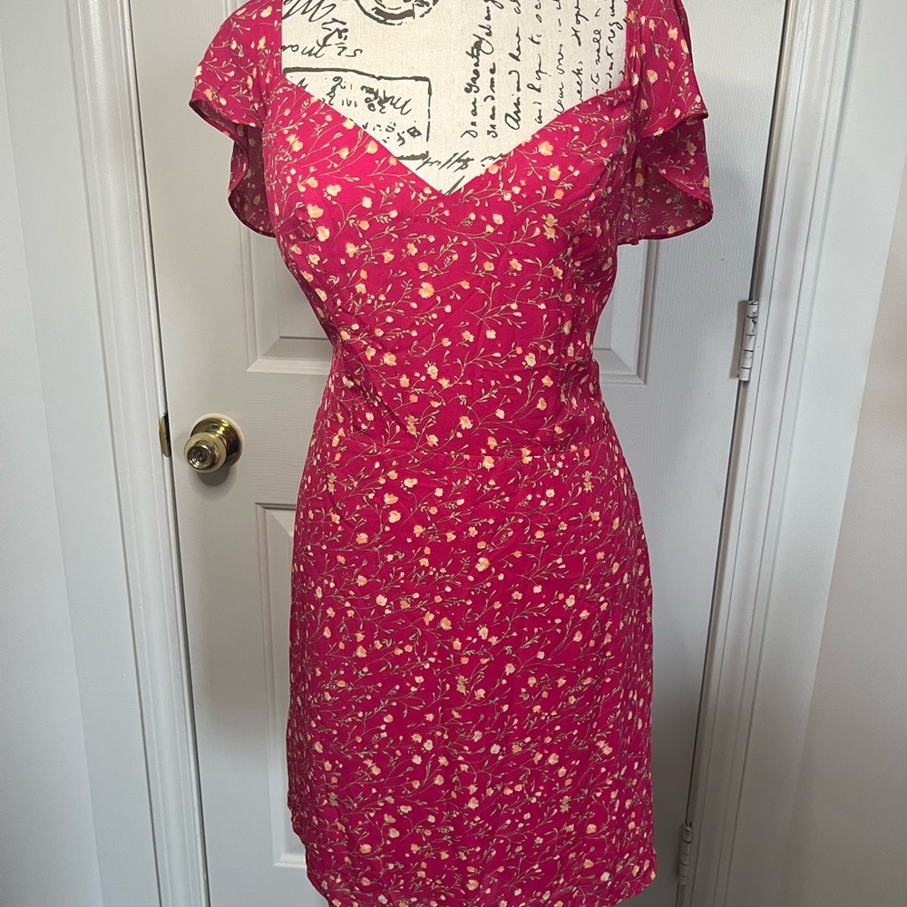 NWT Pink Floral Dry Goods Dress